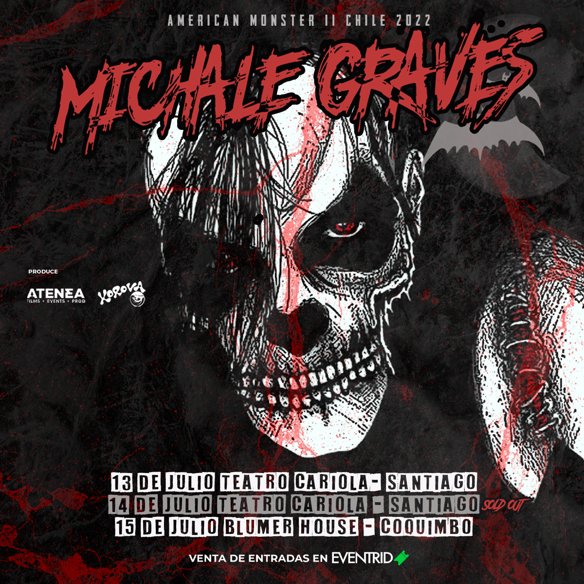 Rockaxis | Michale Graves suma conciertos en Chile